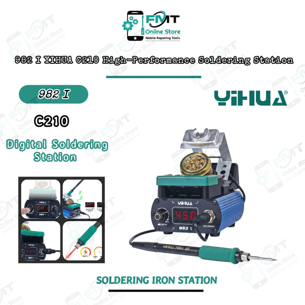 982 I YIHUA C210 High-Performance Soldering Station | FMT Online Store