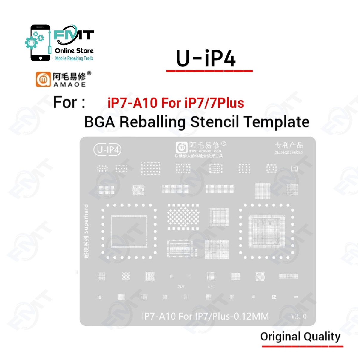 U-iP4 iPhone 7 Series AMAOE Stencil