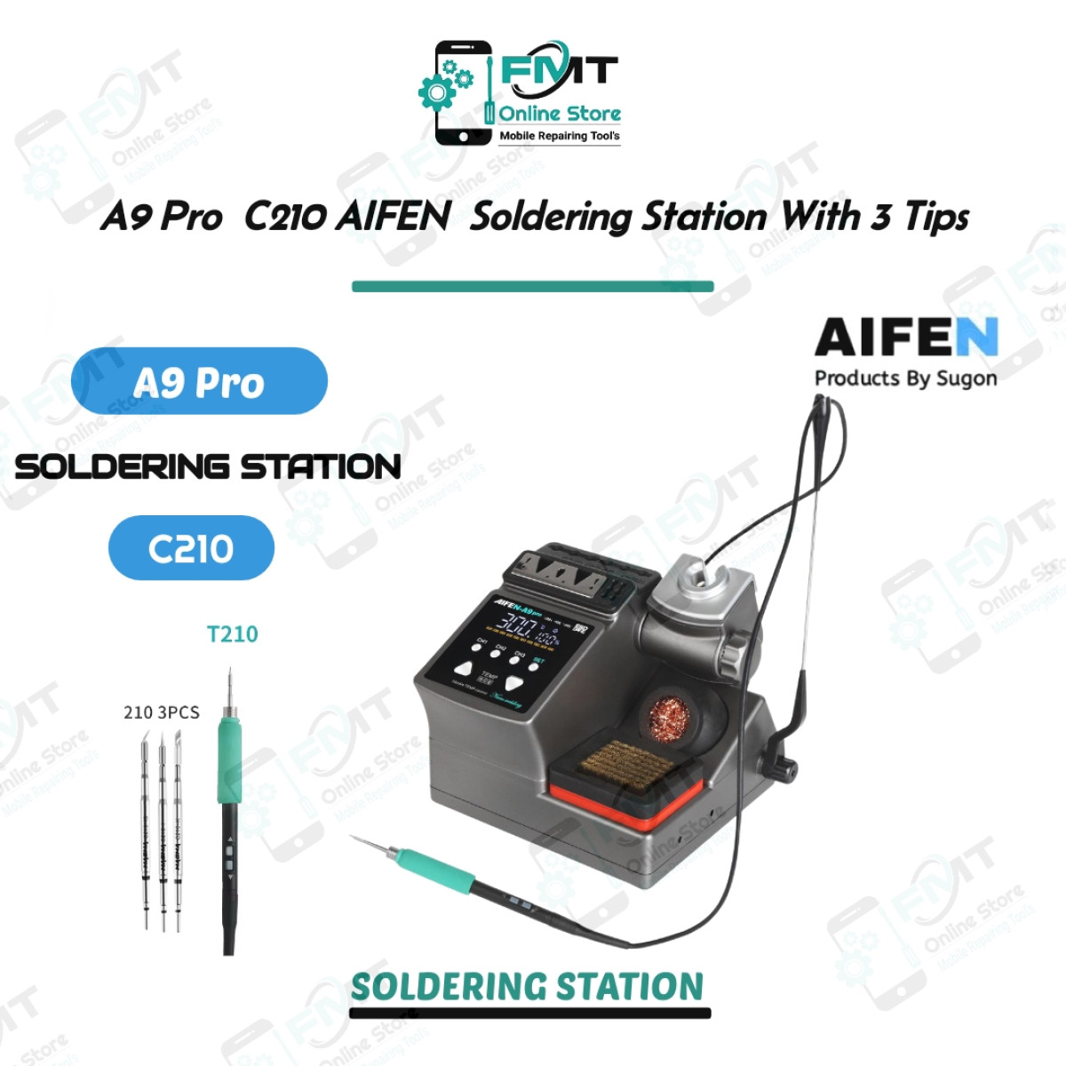 A9 Pro C210  AIFEN Precision Soldering Station With 3 Tips
