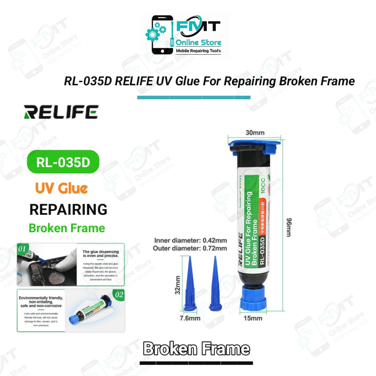 RL-035D RELIFE UV Glue For Repairing Broken Frame