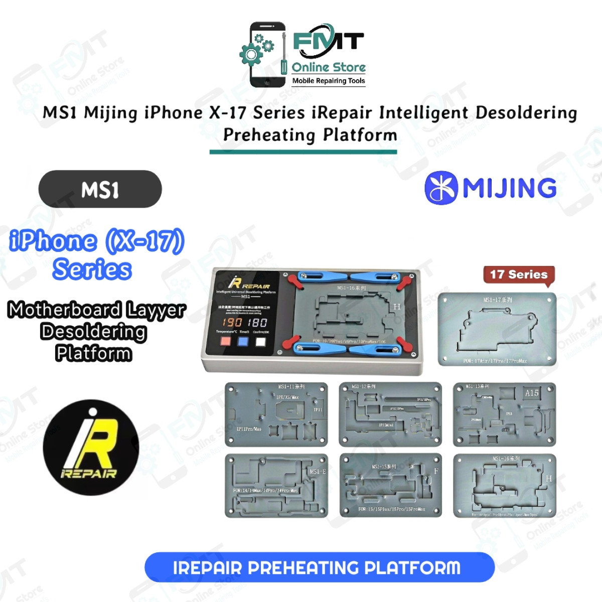 MS1 Mijing iPhone X-17 Series iRepair Intelligent Desoldering Preheating Platform