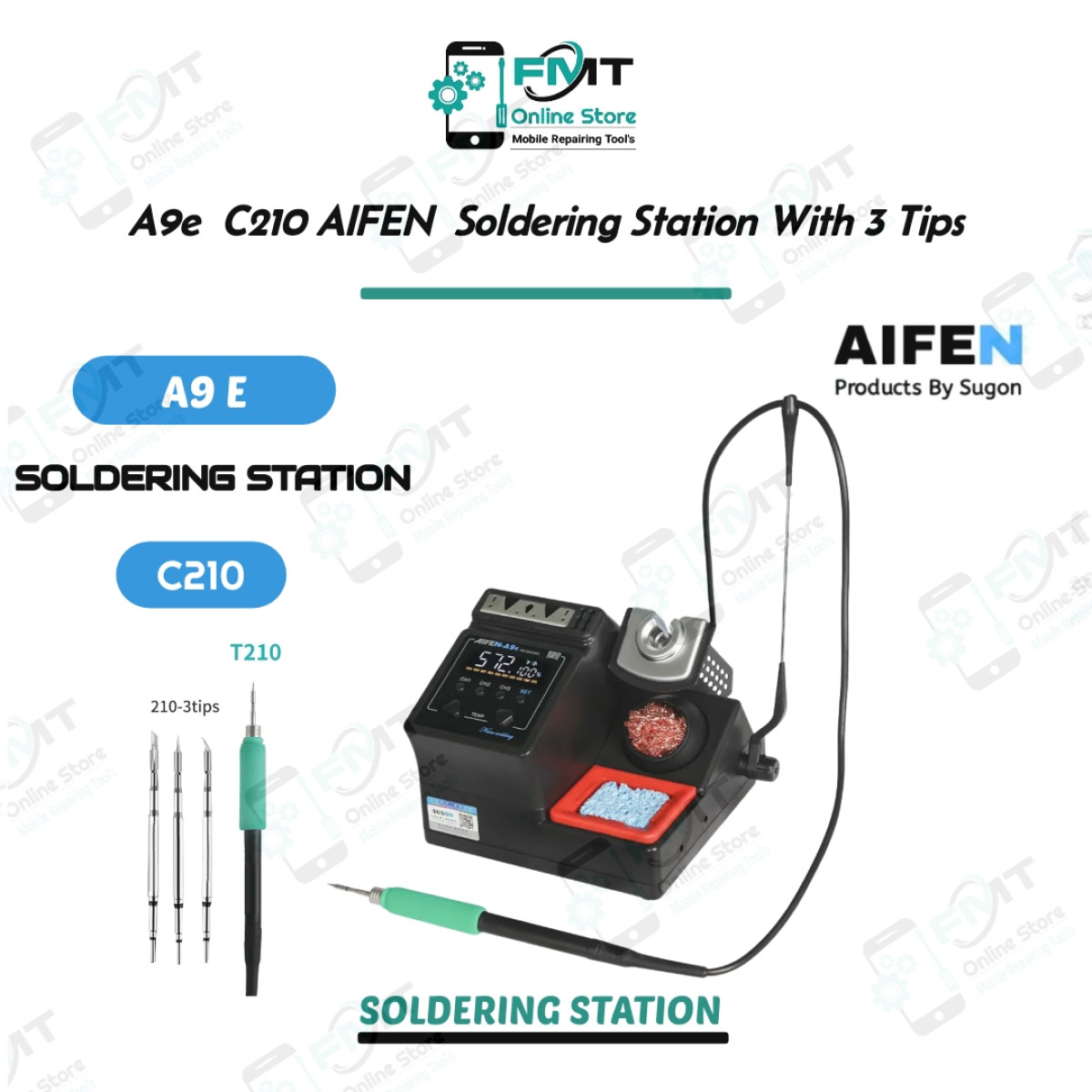 A9e C210 AIFEN Soldering Station With 3 Tips