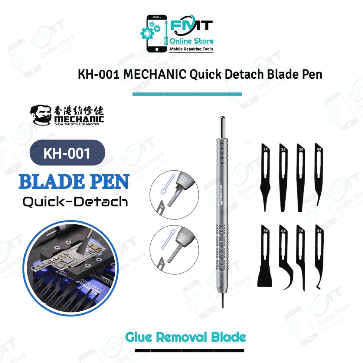 KH-001 MECHANIC Quick Detach Blade Pen