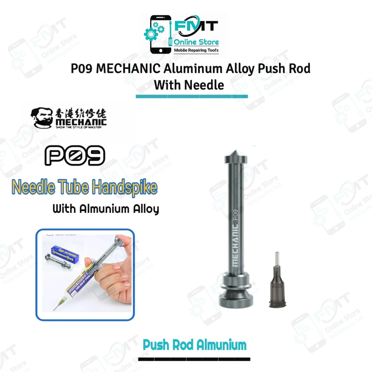 P09 MECHANIC Aluminum Alloy Push Rod With Needle