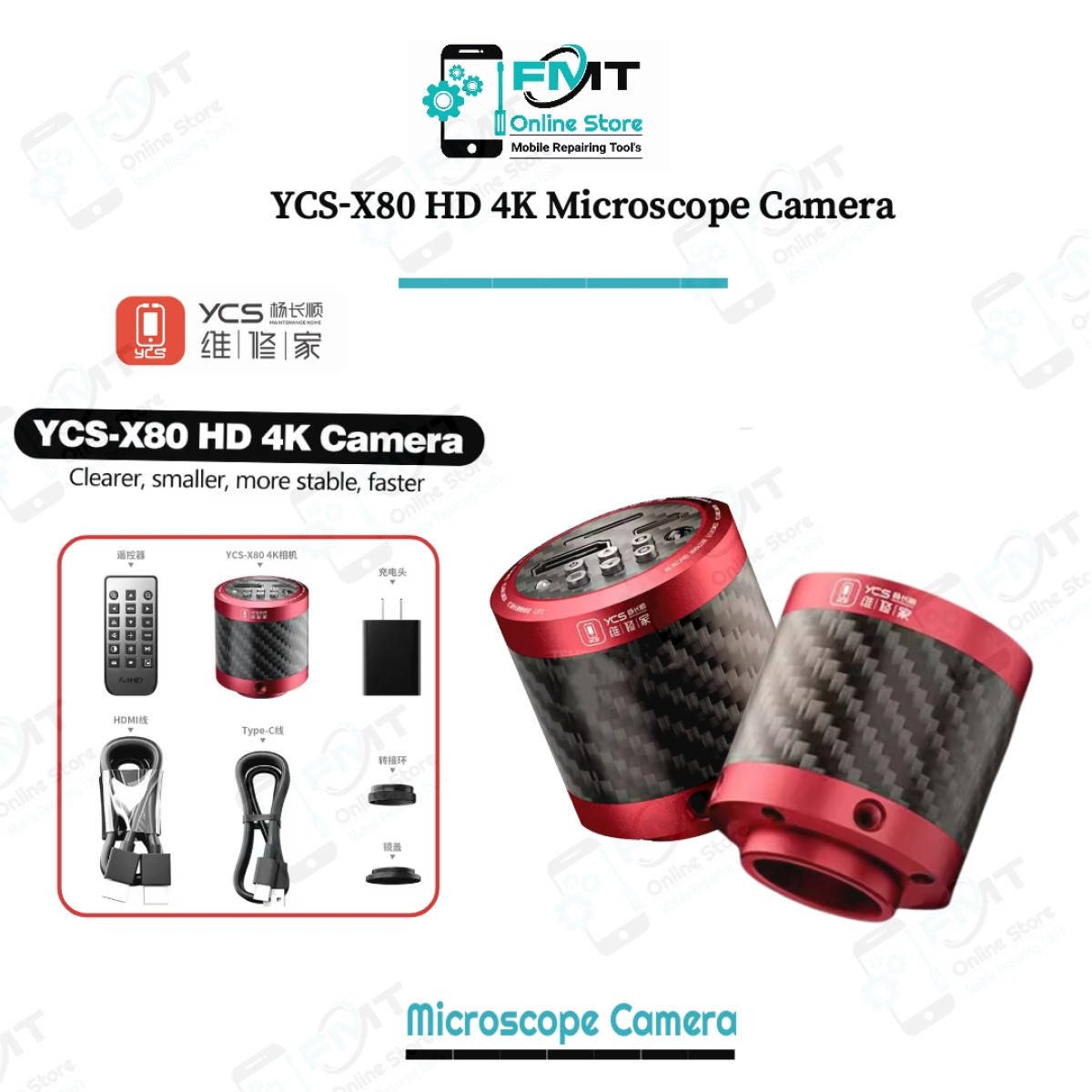 YCS-X80 4K Microscope Camera