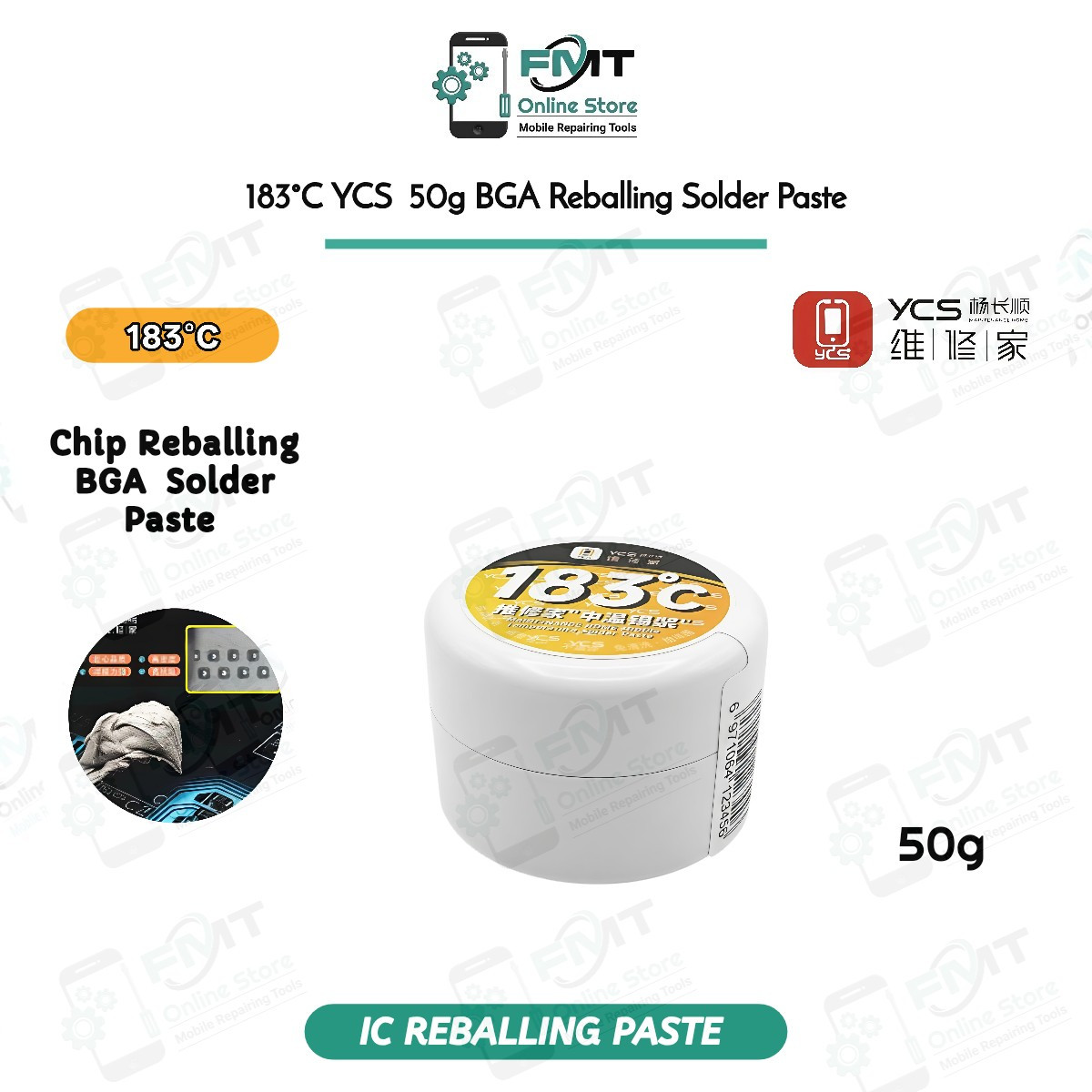 183°C YCS 50g BGA Solder Reballing Paste
