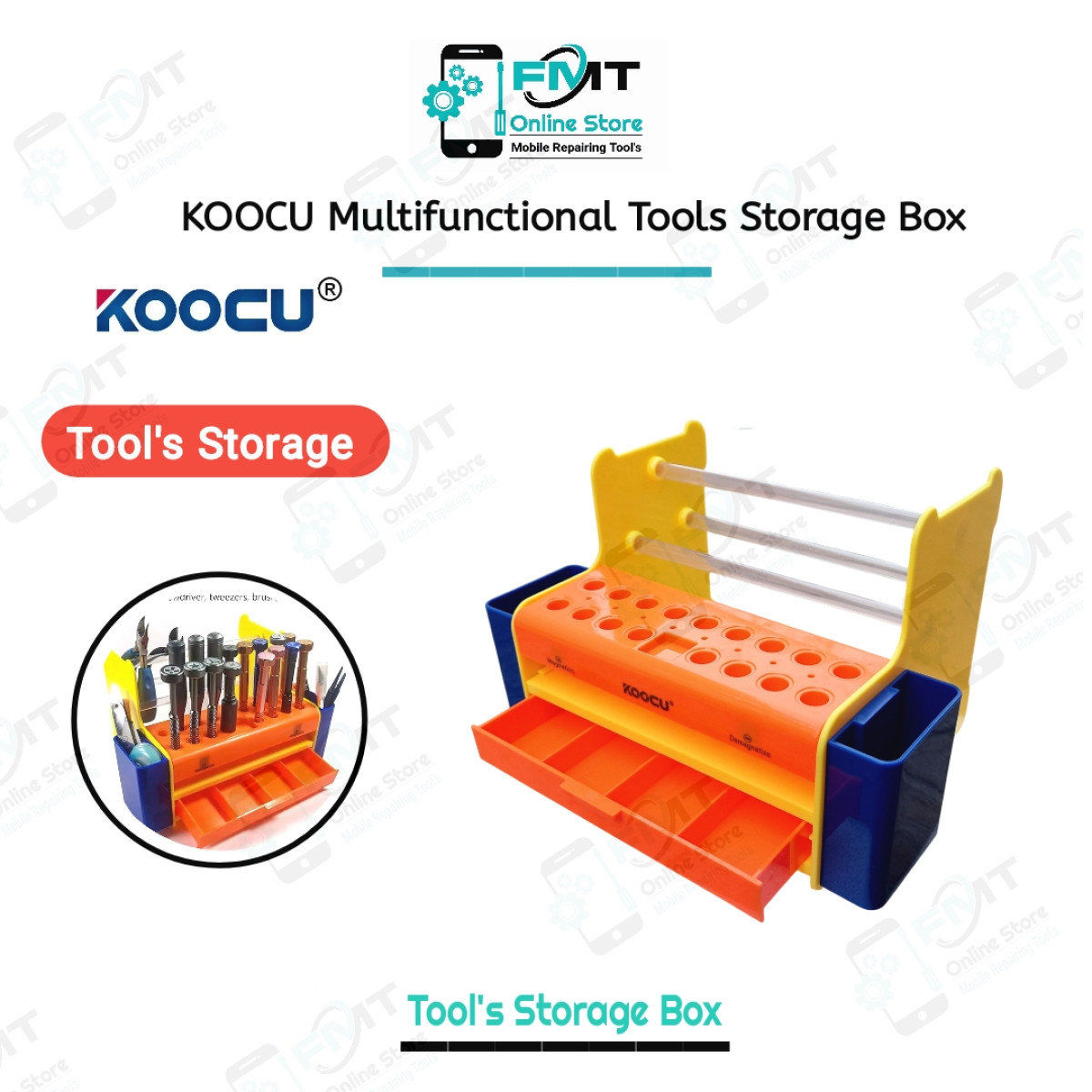 KOOCU Multifunctional Tools Storage Box