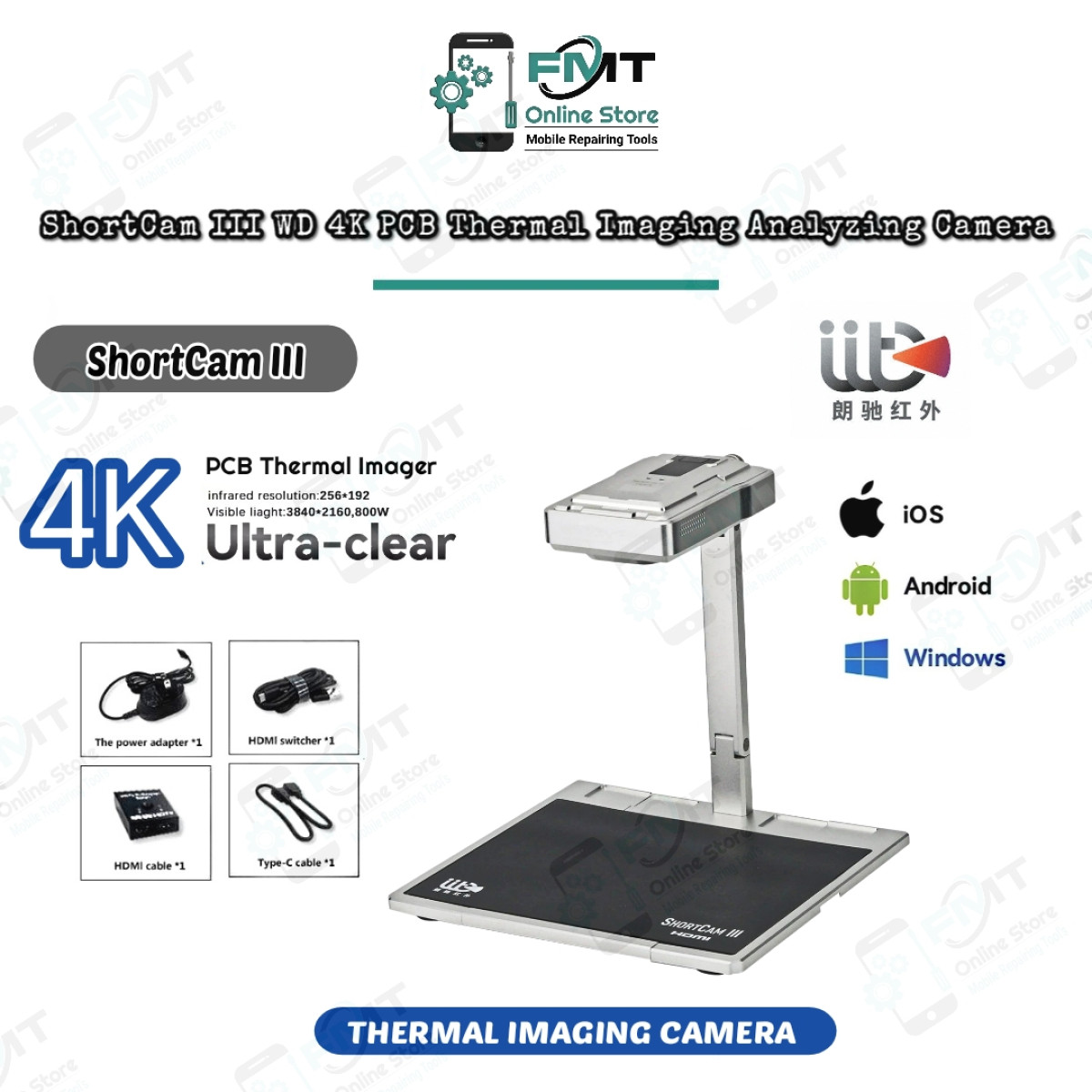 ShortCam III WD 4K PCB Thermal Imaging Analyzing Camera