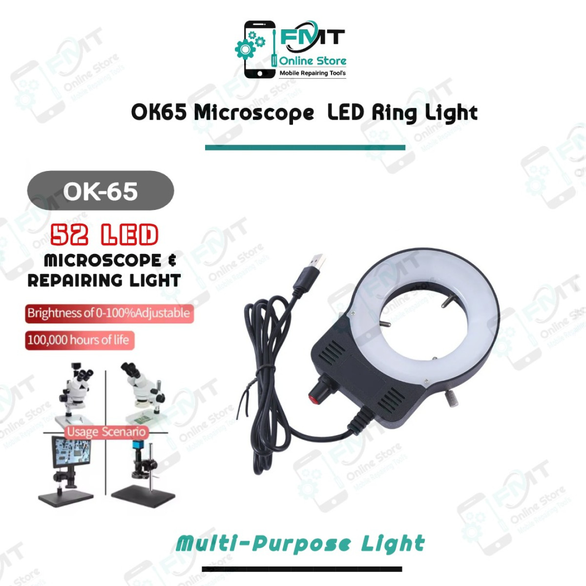 OK65 MICROSCOPE LED Ring Light
