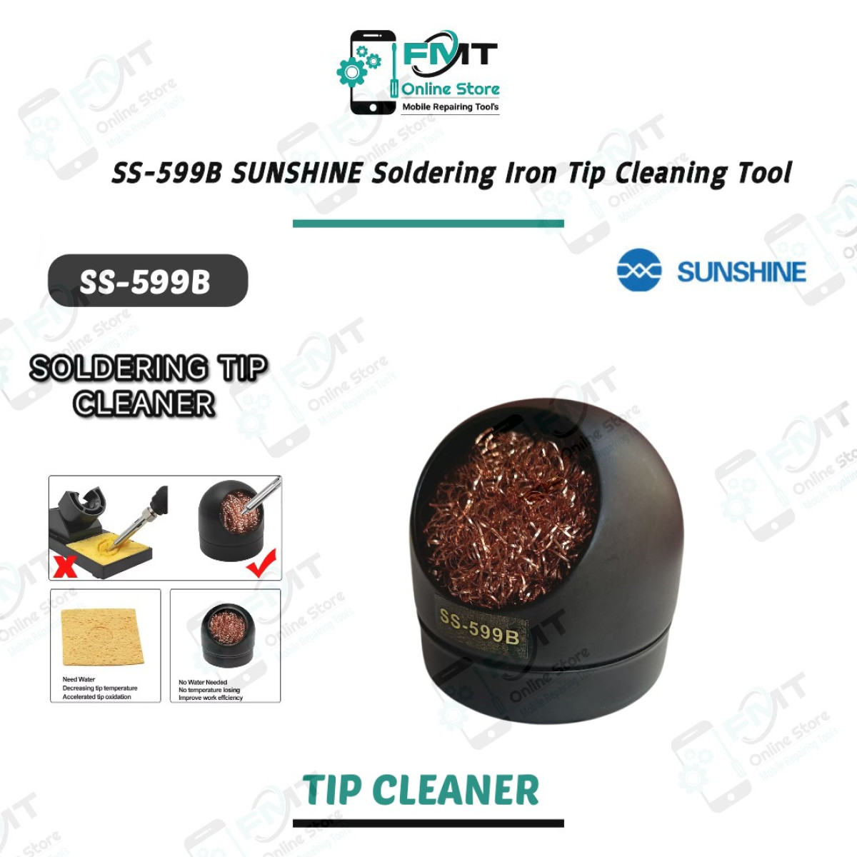 SS-599B SUNSHINE Soldering Iron Tip Cleaning Tool.