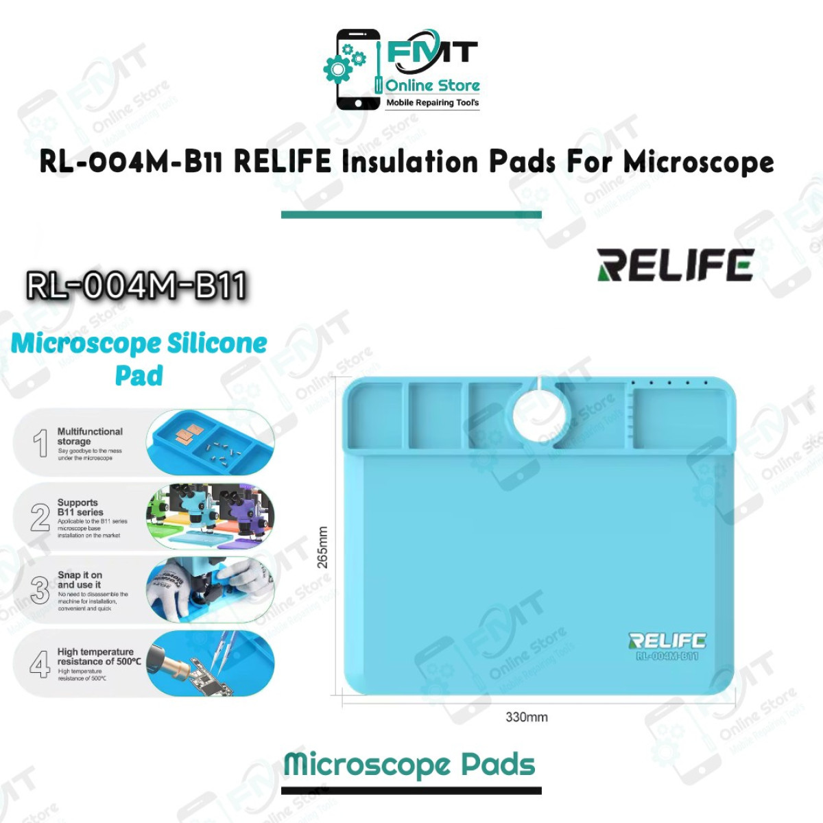 RL-004M-B11 Light Blue RELIFE Insulation Pads For Microscope
