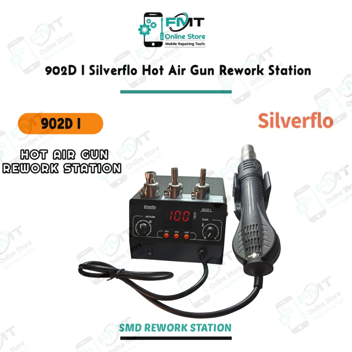 902D I Silverflo Hot Air Gun Rework Station