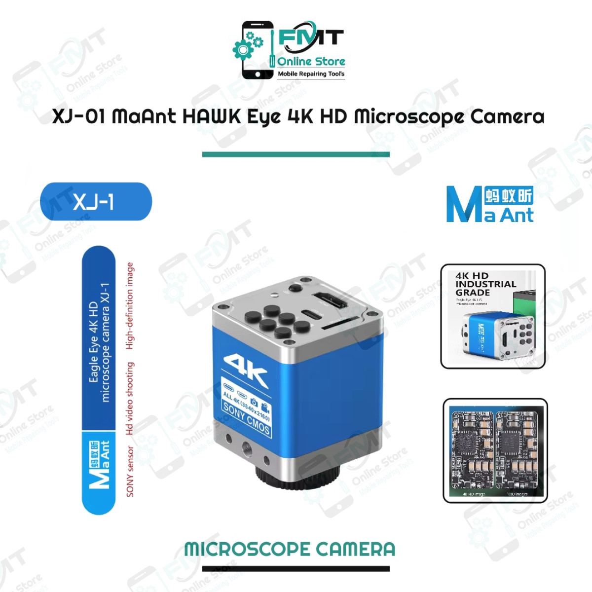 XJ-1 MaAnt Eagle Eye 4K HD Microscope Camera