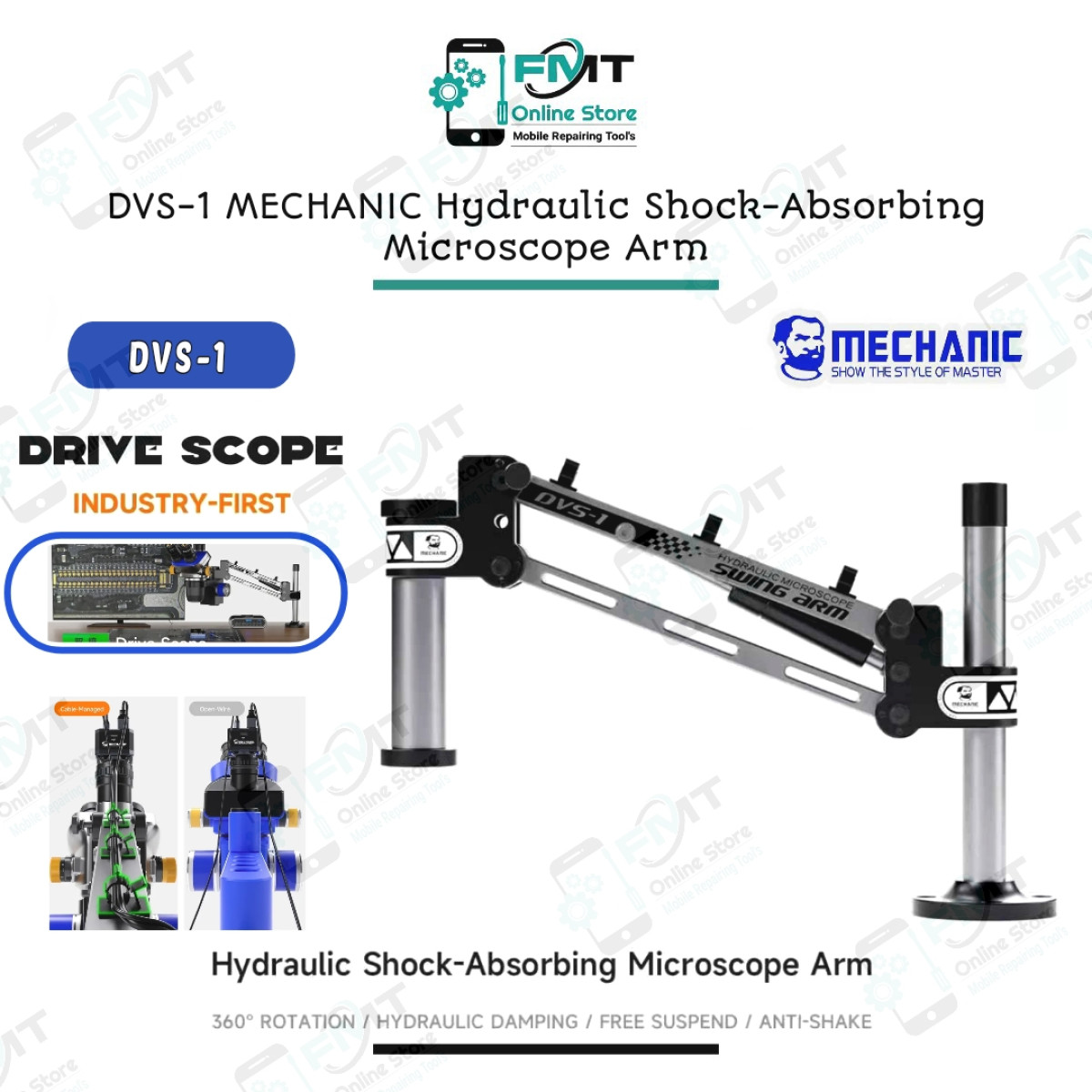 DVS-1 MECHANIC Hydraulic Shock-Absorbing Microscope Arm