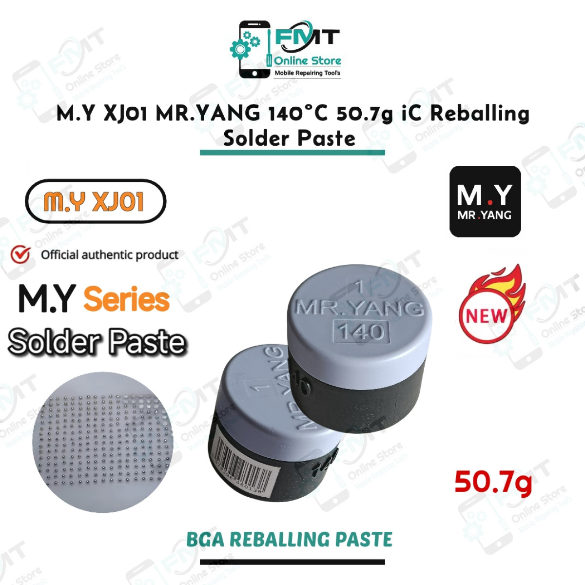 M.Y-XJ01 MR.YANG 140°C 50.7g iC Reballing Solder Paste