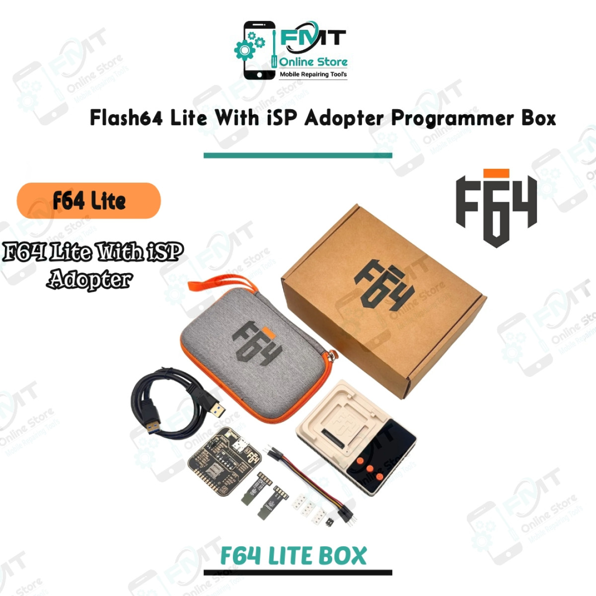 Flash64 Lite With iSP Adopter Programmer box