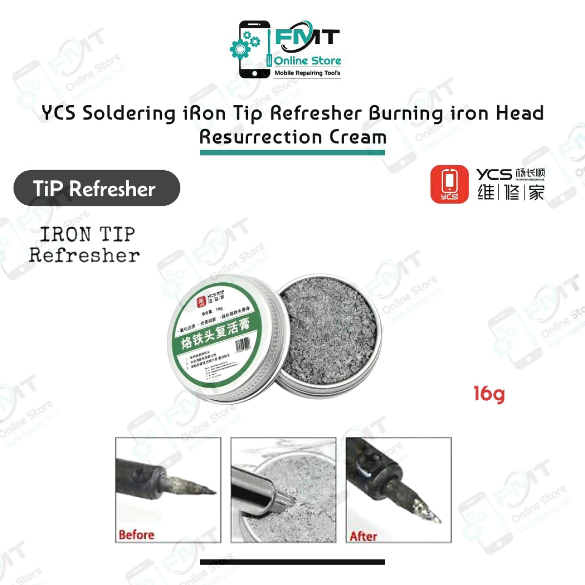 YCS Soldering iRon Tip Refresher Burning iron Head Resurrection Cream