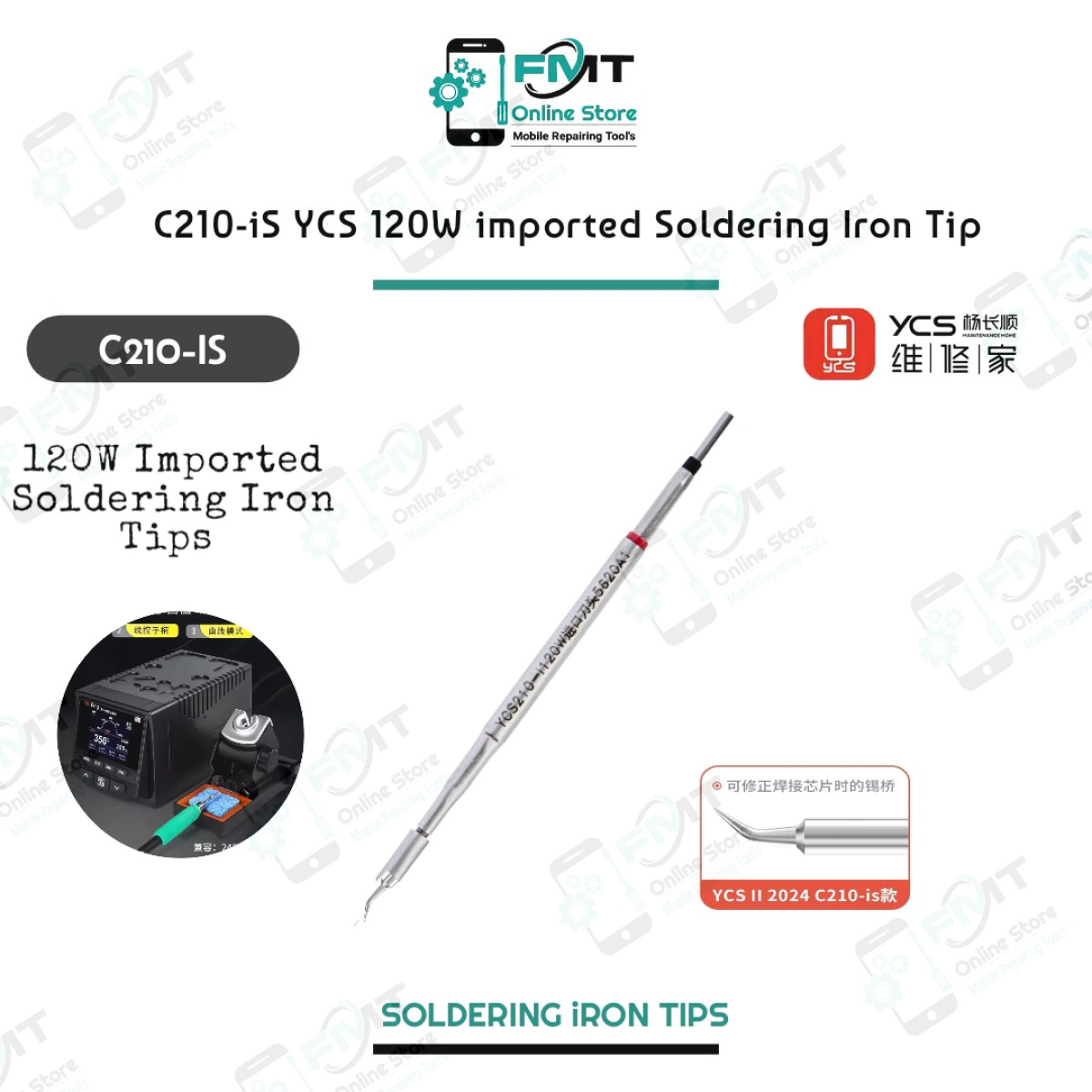 C210-iS YCS  120W imported Soldering Iron Tip