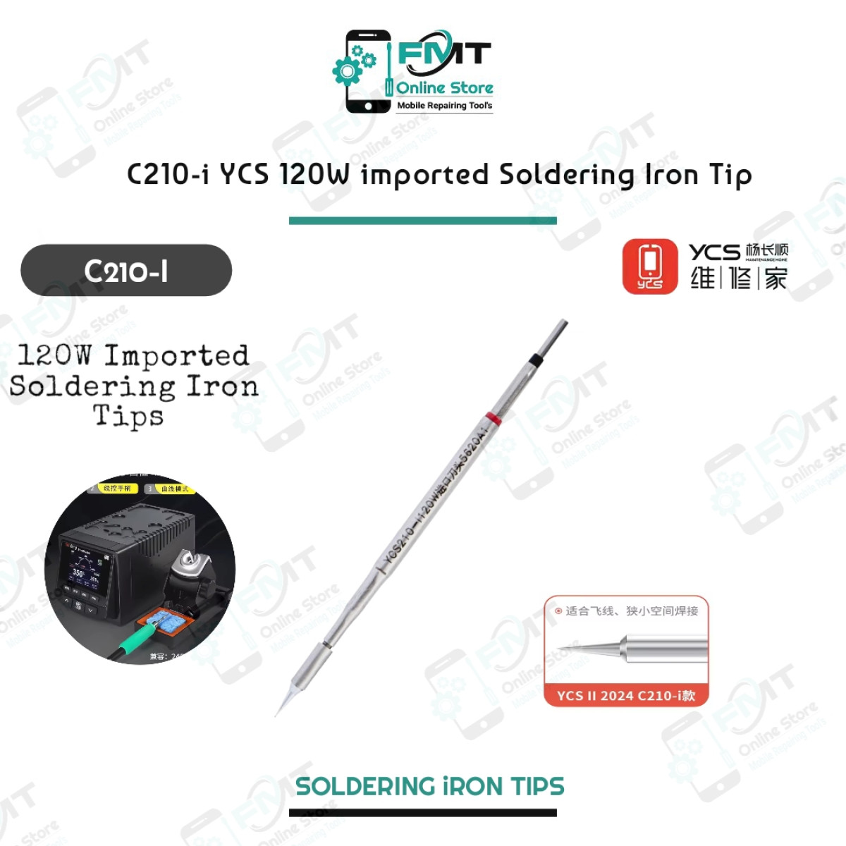 C210-I YCS  120W imported Soldering Iron Tip