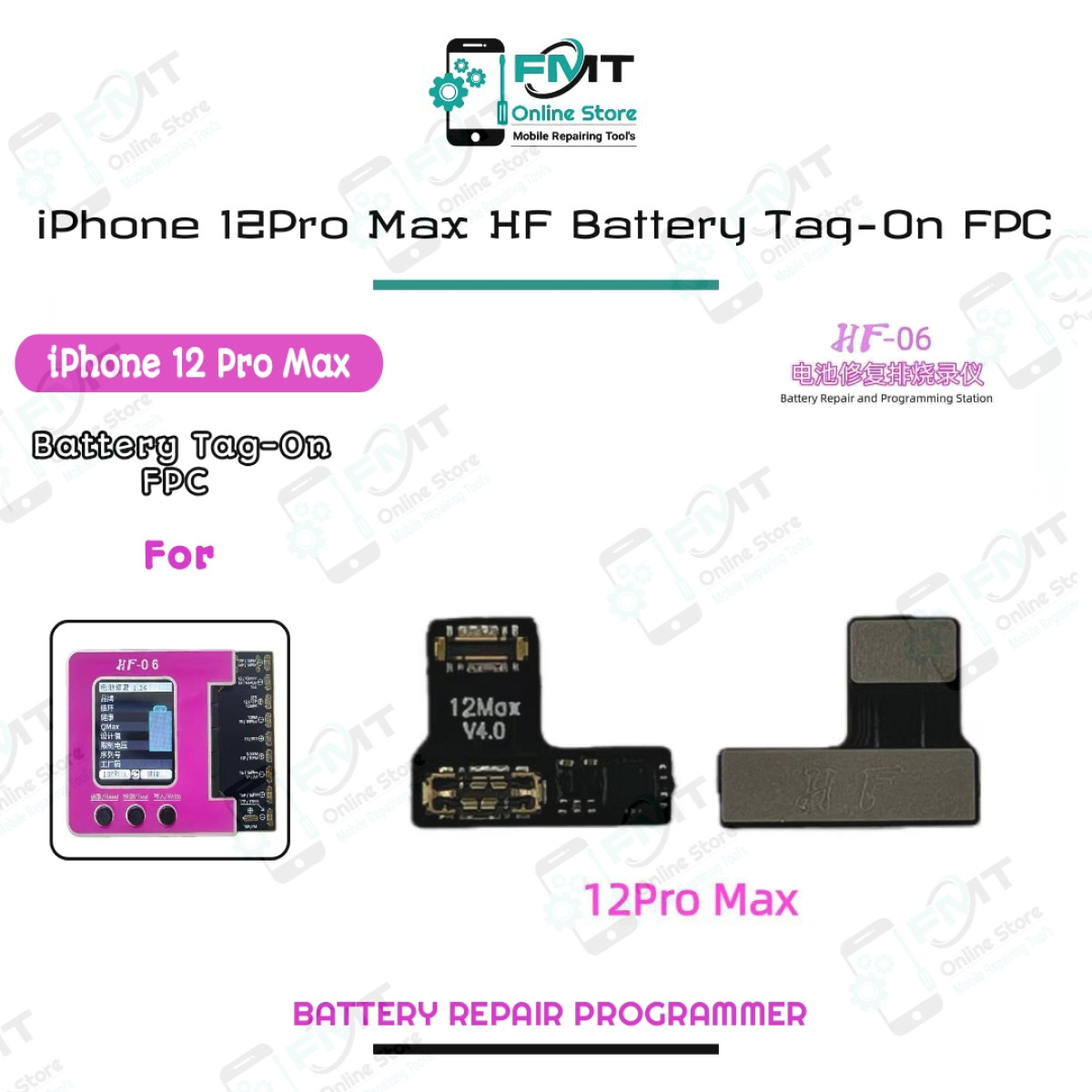 iPhone 12PM HF Battery Tag-On FPC , External Battery Repair Cable
