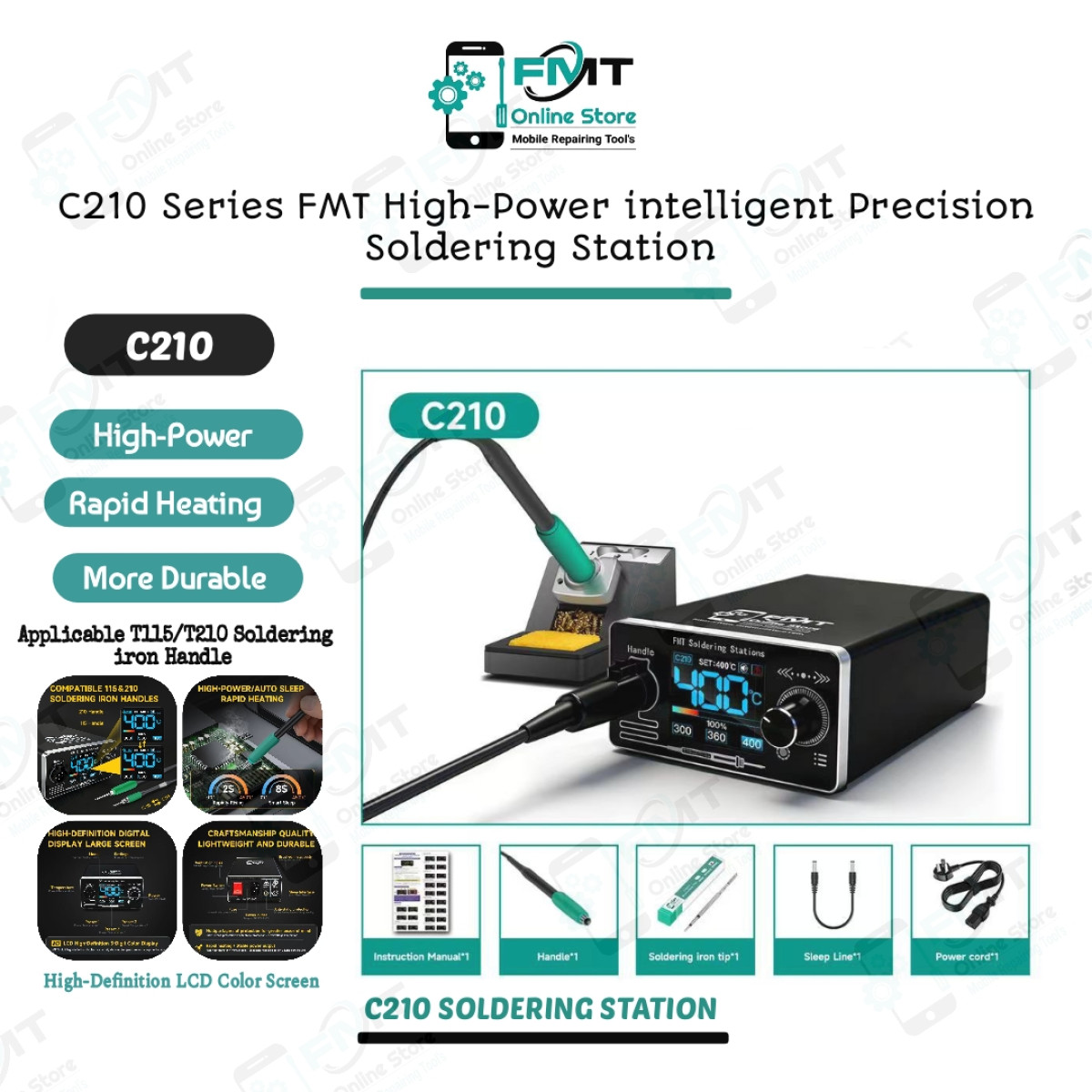 C210 Series FMT High-Power Intelligent Precision Soldering Station