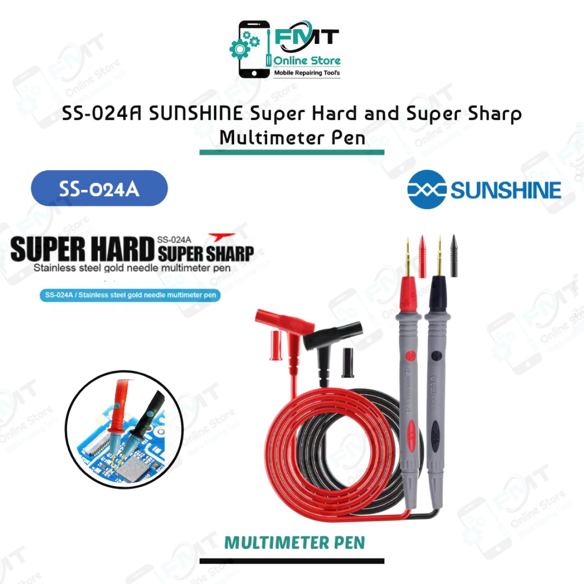 SS-024A SUNSHINE Super Hard and Super Sharp Multimeter Pen