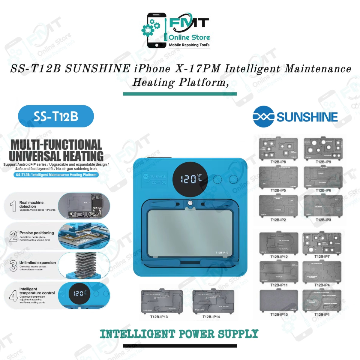SS-T12B SUNSHINE iPhone X-17PM Intelligent Maintenance Heating Platform