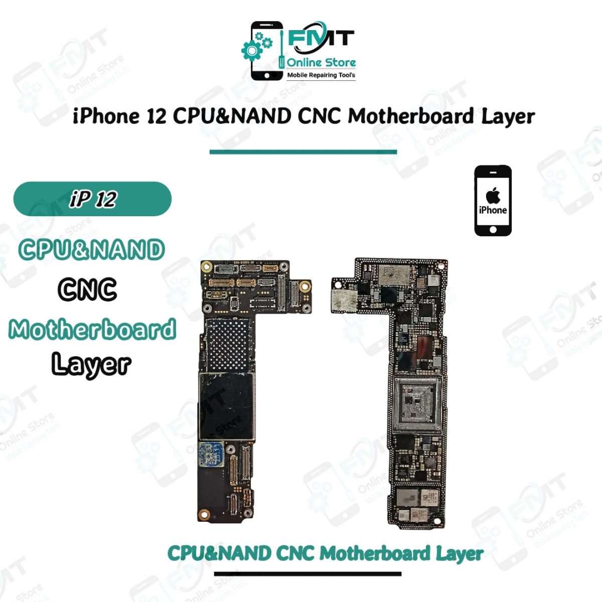 iPhone 12 CPU&NAND CNC Motherboard Layer  For Swapping