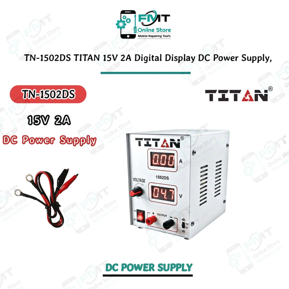TN-1502DS TITAN 15V 2A Digital Display DC Power Supply