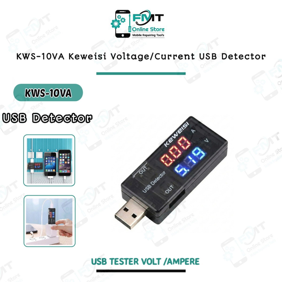 KWS-10VA Keweisi Voltage/Current USB Detector
