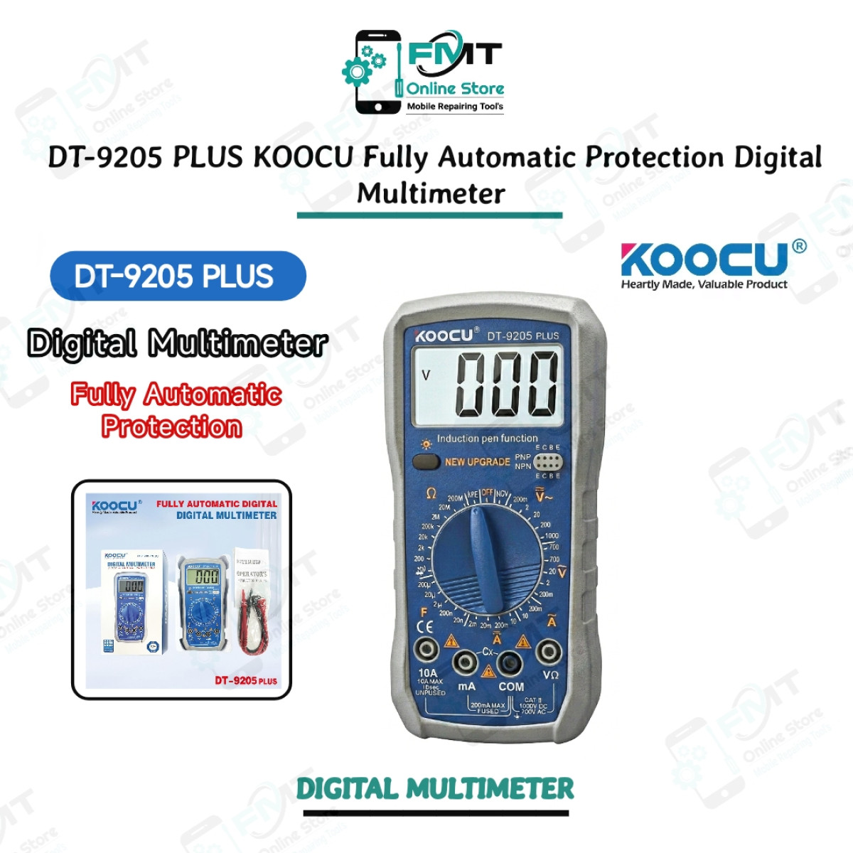 DT-9205 PLUS KOOCU Fully Automatic Protection Digital Multimeter