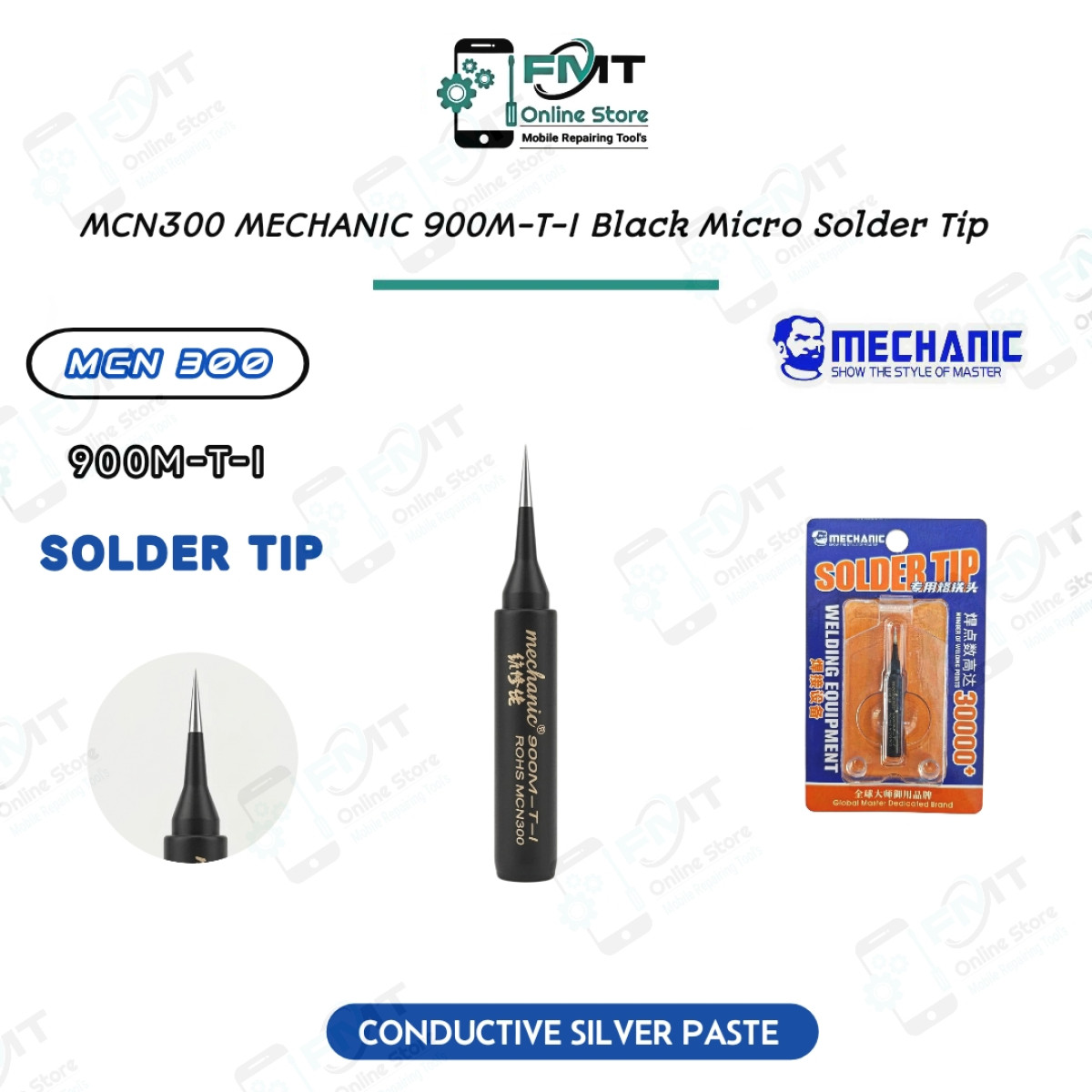 MCN300 MECHANIC 900M-T-I Black Micro Solder Tip