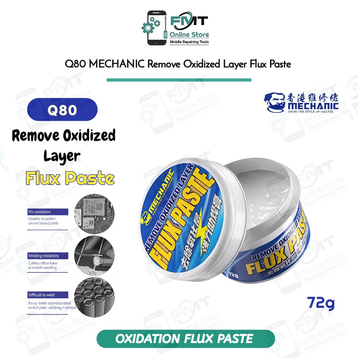 Q80 MECHANIC Remove Oxidized Layer Flux Paste