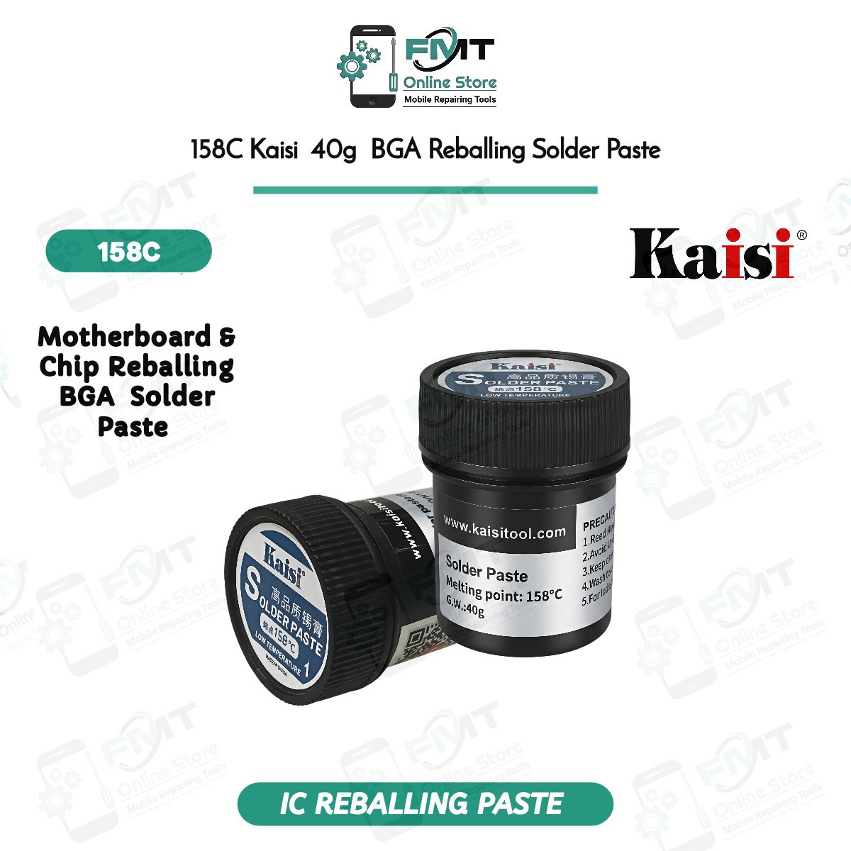 158C Kaisi 158C 40g  BGA Reballing Solder Paste