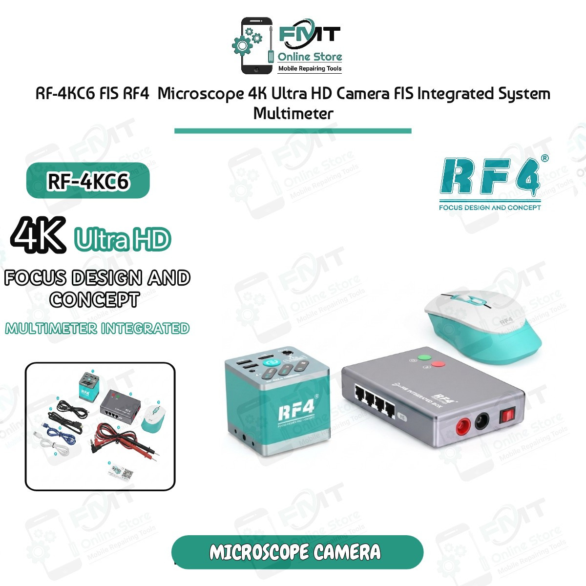 RF-4KC6 FIS RF4  Microscope 4K Ultra HD Camera FIS Integrated System Multimeter