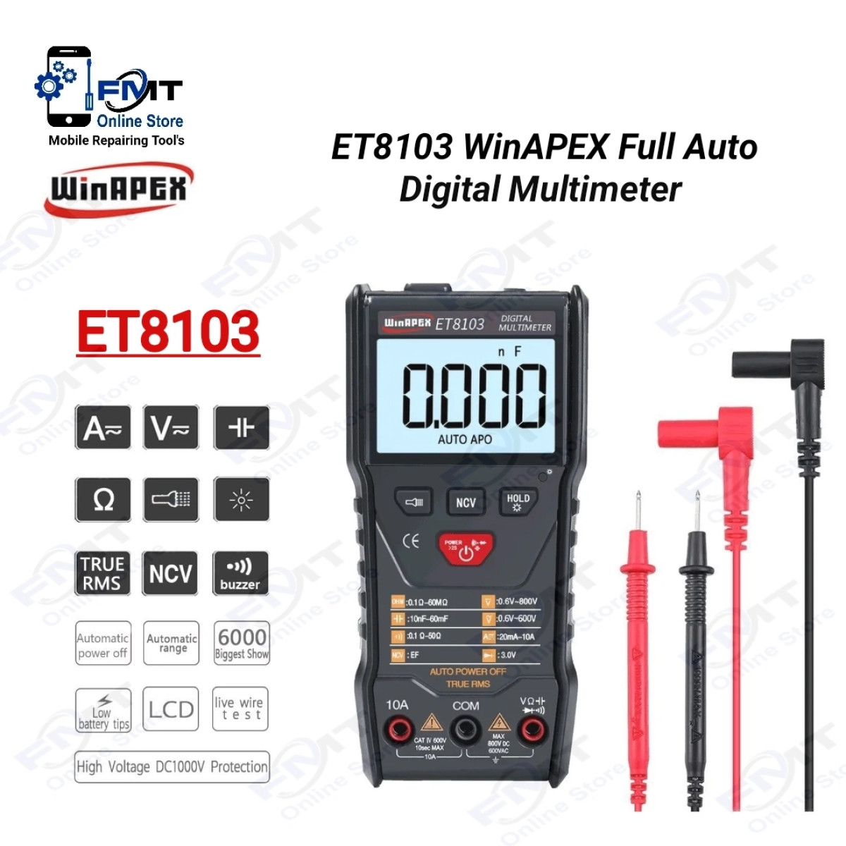 ET8103 WinAPEX Full Auto Digital Multimeter