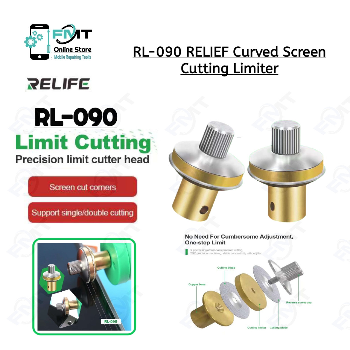 RL-090 RELIEF Curved Screen Cutting Blade