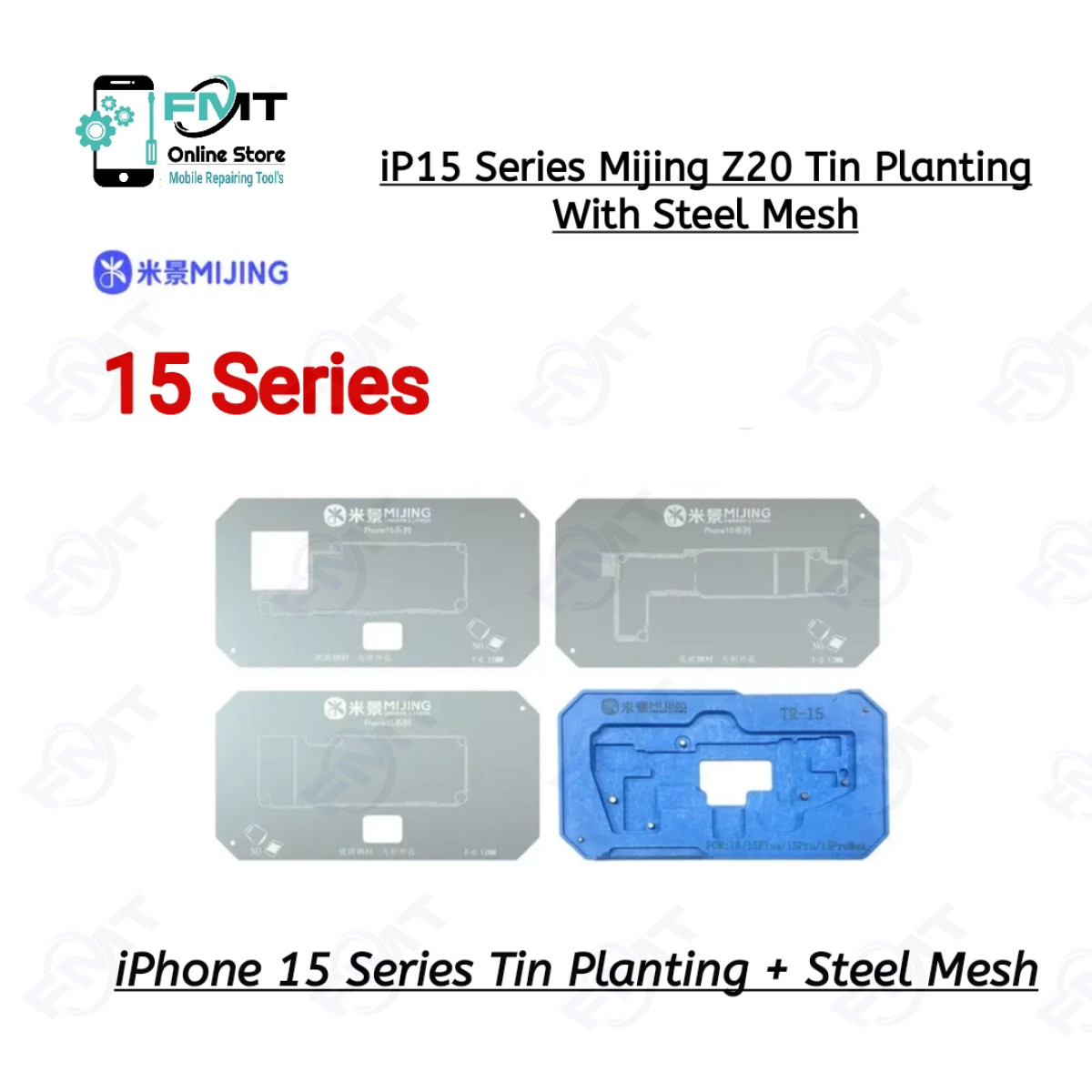 iPhone 15 Series Mijing Z20 Tin Planting With Steel Mesh
